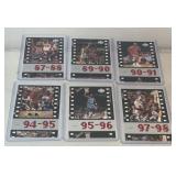6 Michael Jordan basketball cards, Upper Deck,