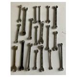 Metric wrenches, combination, open-end, and