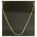 925 Sterling silver necklace 10 3/4 in long. 4.01