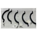 5 Bidir cast iron rope-style door handles with