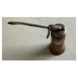 Vintage Goldenrod 6 oz capacity pistol pump oiler