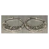 925 Sterling silver earrings. 3.50 grams