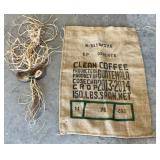 Handcrafted rustic willow heart decoration, 19 x