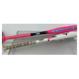 2 youth baseball bats, pink and black Rawlings
