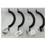 4 Bidir cast iron rope-style door handles with