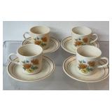 4 vintage cup and saucers, Corner Stone by