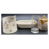 Vintage Ros Tillowitz, gold and silver tea pot