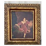 Vintage framed print reproduction of The Red