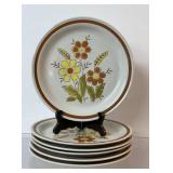 6 Vintage plates, Autumn Collection Stoneware,