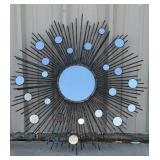 Black Star Burst Constellation Mirror. With 23