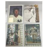 4 baseball cards, 3 Mickey Mantle cards, 1