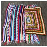 2 Afghans, the square one is 54 inches squared