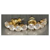 14K Gold earrings. 1.66 grams