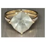 10K Gold ring stamped China size 10.25, 4.99