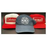3 SnapBack hats. Choctaw fire rescue Head ToTo E