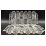2 Vintage 1940s Miracle Maize Glass Cornbread
