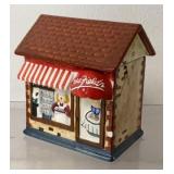 Vintage Ceramic Mrs. Fields Storefront Cookie Jar