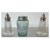 Vintage glass salt and pepper shakers, Herbs &