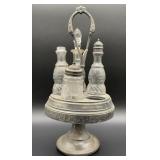Antique Victorian-era cruet or castor set