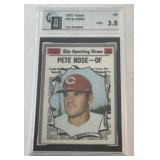 Pete Rose 1970 Topps 1st Graded baseball card