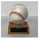 Nolan Ryan autographed baseball, no COA