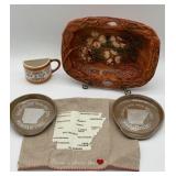 Arkansas themed items, vintage Lugenes The