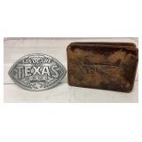 Commemorative belt buckle, Advocare V100 Texas