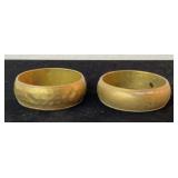 Vintage copper/brass bangle bracelets, one is