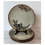 4 vintage North Pole Trading Co. plates, 11