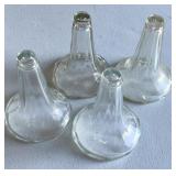 4 vintage antique glass general store shelf