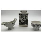 3 dishes black and white patterns, Triangle Club