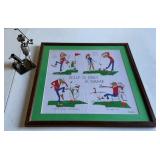 Golf decorations, Nuts & Bolts Golfer Metal