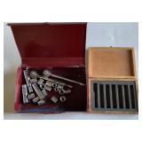 2 tool boxes, 10.5 x 7.5 x 3 in and 8.5 x 6 x 1.5