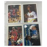 4 Michael Jordan cards, 2  basketball cards and 2