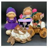 Vintage Collectible Dolls, Teddy Bear & Handmade