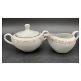 Sheffield Fine China creamer and covered sugar
