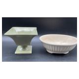 Vintage Haeger USA pottery planters, 8 x 6 x 3 in
