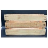 Vintage wood crate marked MX-1087, HT, 9 inches