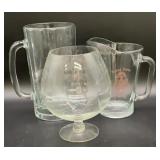 Vintage Kappa Alpha Order glass pitcher from the