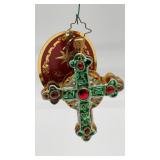 Christopher Radko Traditional Rood Gem glass