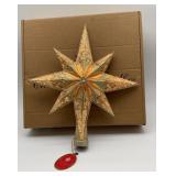Christopher Radko Golden Stellar Star Finial Tree