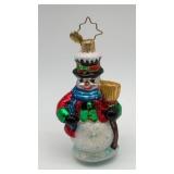 Christopher Radko Snow Snuggle glass Christmas