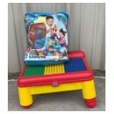 Mega Blocks Activity Table with Building Blocks