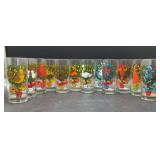12 6in glass holiday tumbler set is by Indiana