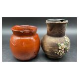 Vintage Italian pottery earthenware pitcher with