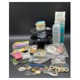 Craft Water, wire, beads, foam shapes, earrings,