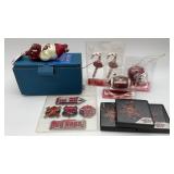 Arkansas Razorbacks ornaments, signs, 3 Jenkins