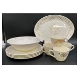 Vintage wheat dishes, platter is 12 inches long,