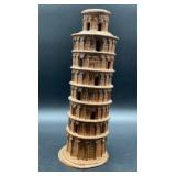 Vintage cast-iron Leaning Tower of Pisa candle