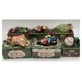 Old World Christmas blown glass ornaments, A